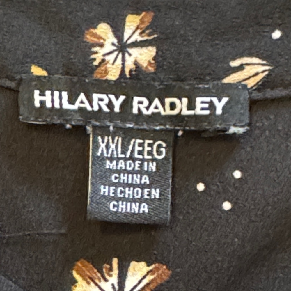 Hilary Radley Black Floral Blouse - Picture 2 of 4